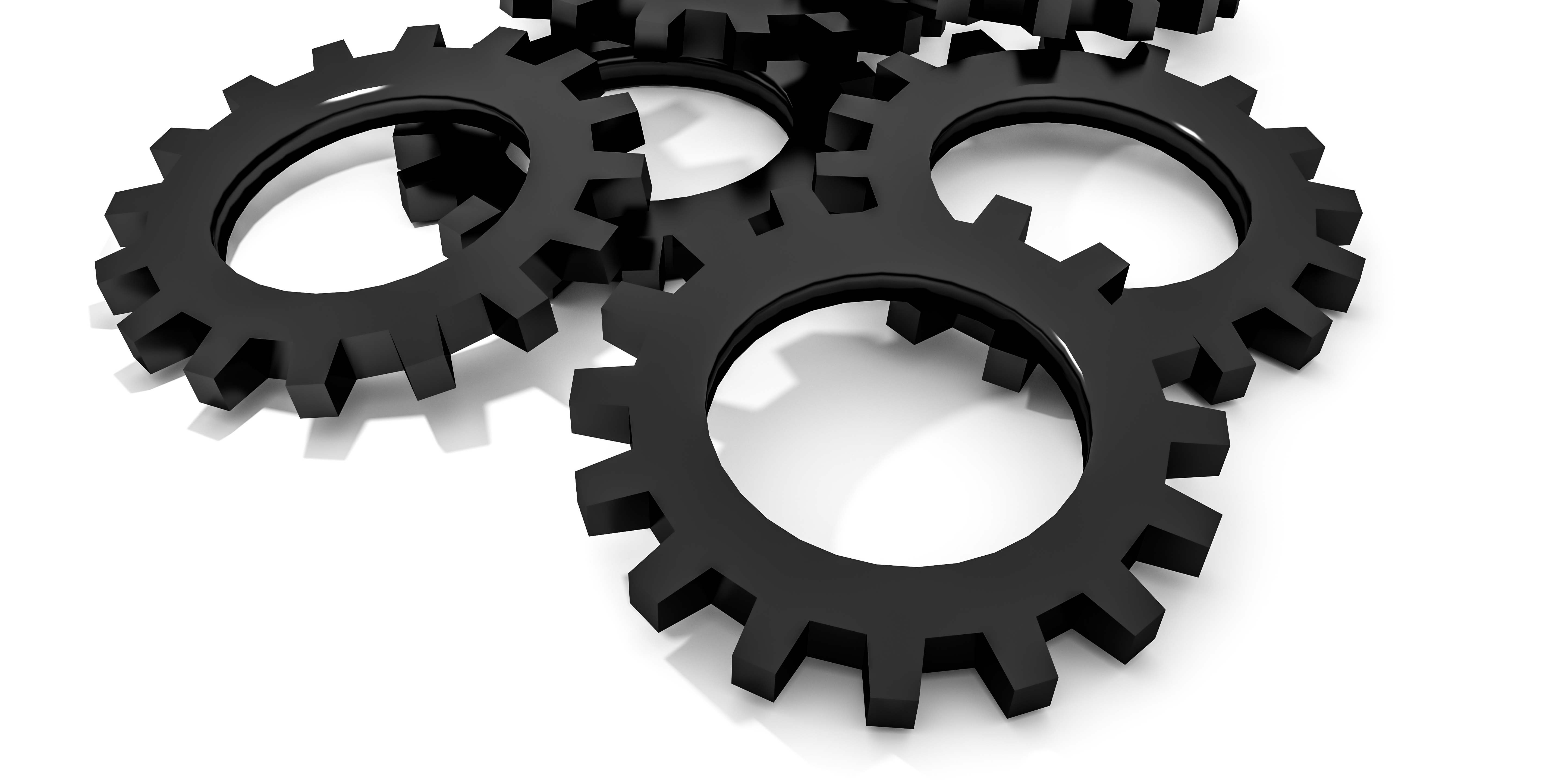 Interlocking gears symbolizing system integration